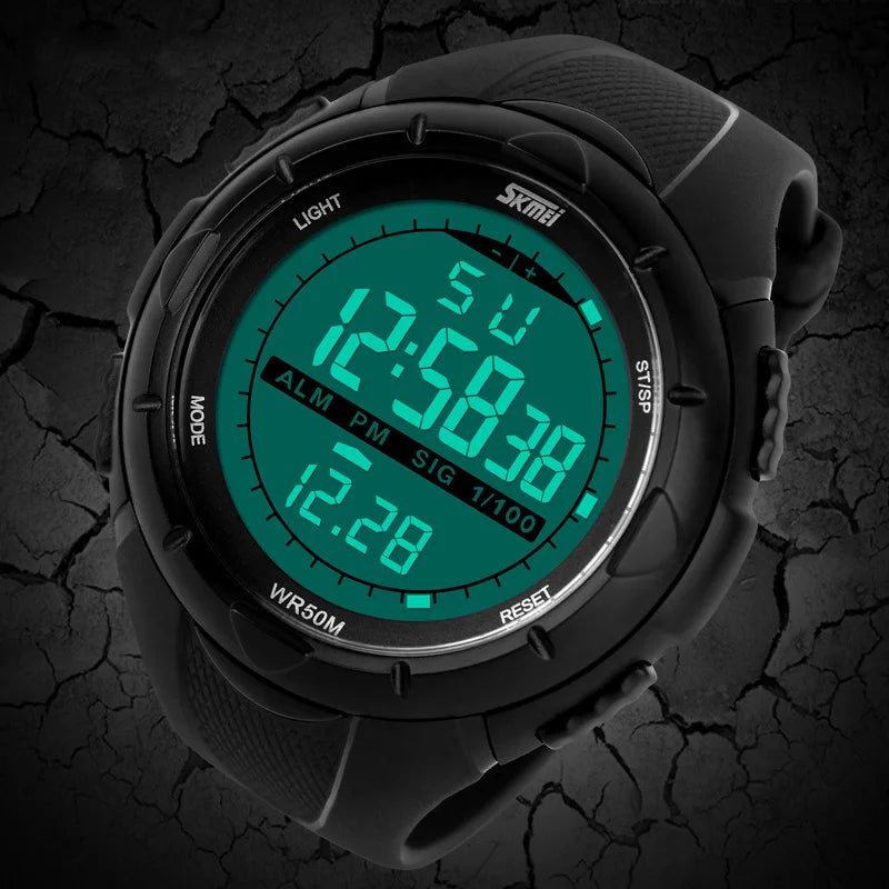 SKMEI Fashion Simple Sport watch Men Military Watches Alarm Clock Shock Resistant Waterproof Digital Watch reloj hombre 1025 - Sun Studio