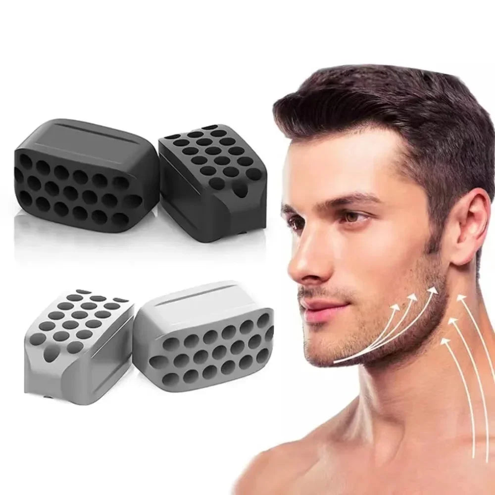 Silicone Jaw Exerciser Facial Toner & Fitness Ball Neck Toning Equipment Facial Beauty Tool Double Chin Exerciser - Sun Studio
