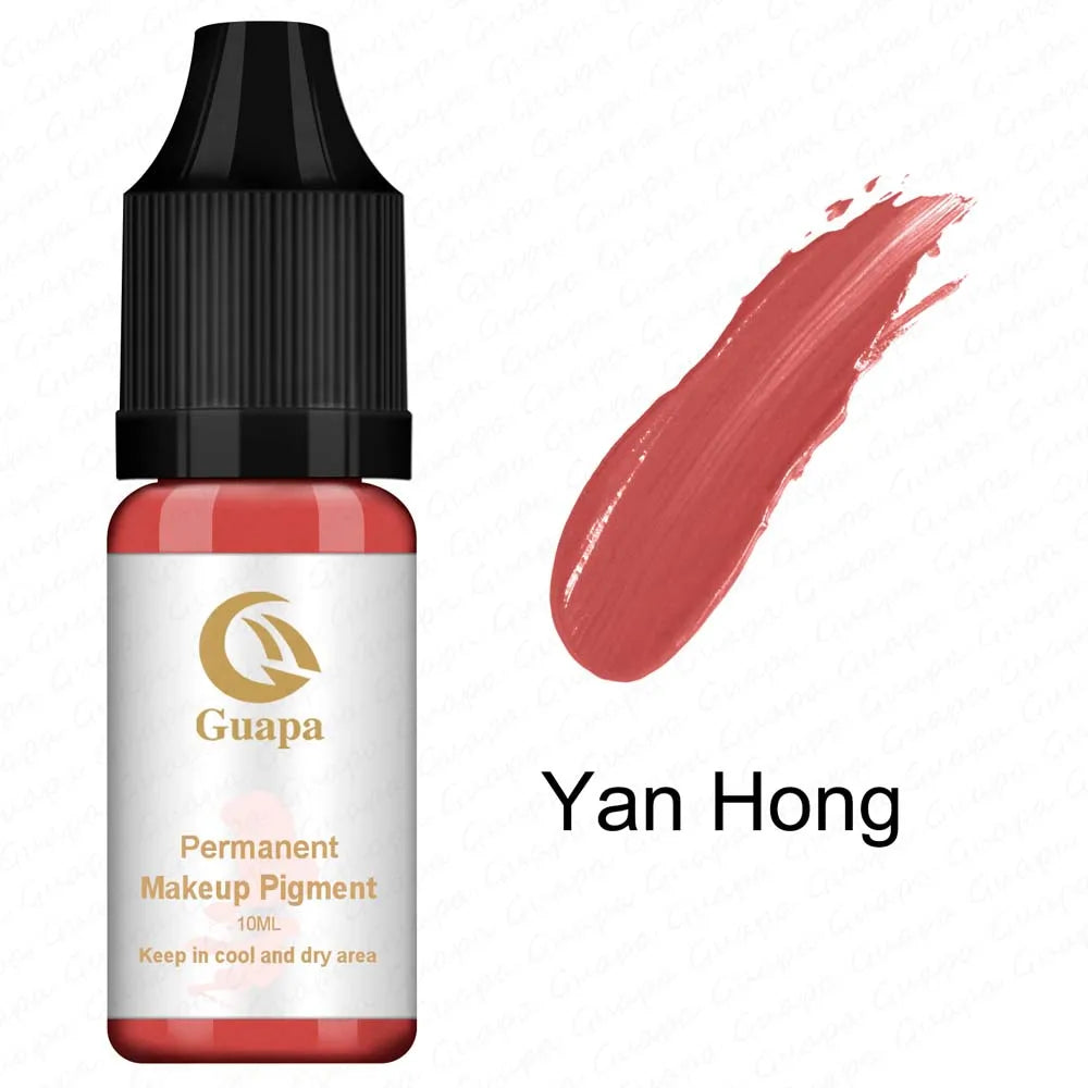 10ML Tattoo Ink Mikropigment Lippen Augenbrauen Permanente Makeup Pigment Tattoo Zubehör für Tattoo Augenbrauen Eyeliner Lippen