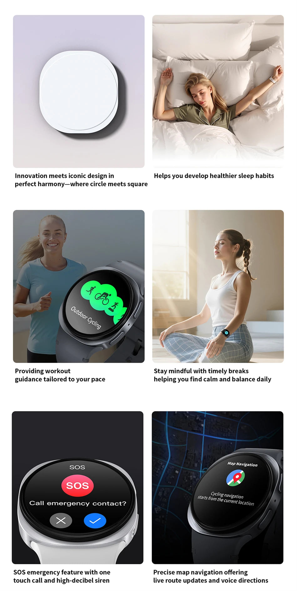 Smartwatch 8 Mini Watch GPS Track Smart Watches For Men Women Sports Heart Rate Bluetooth Call NFC IP68 Waterproof Compass Band - Sun Studio