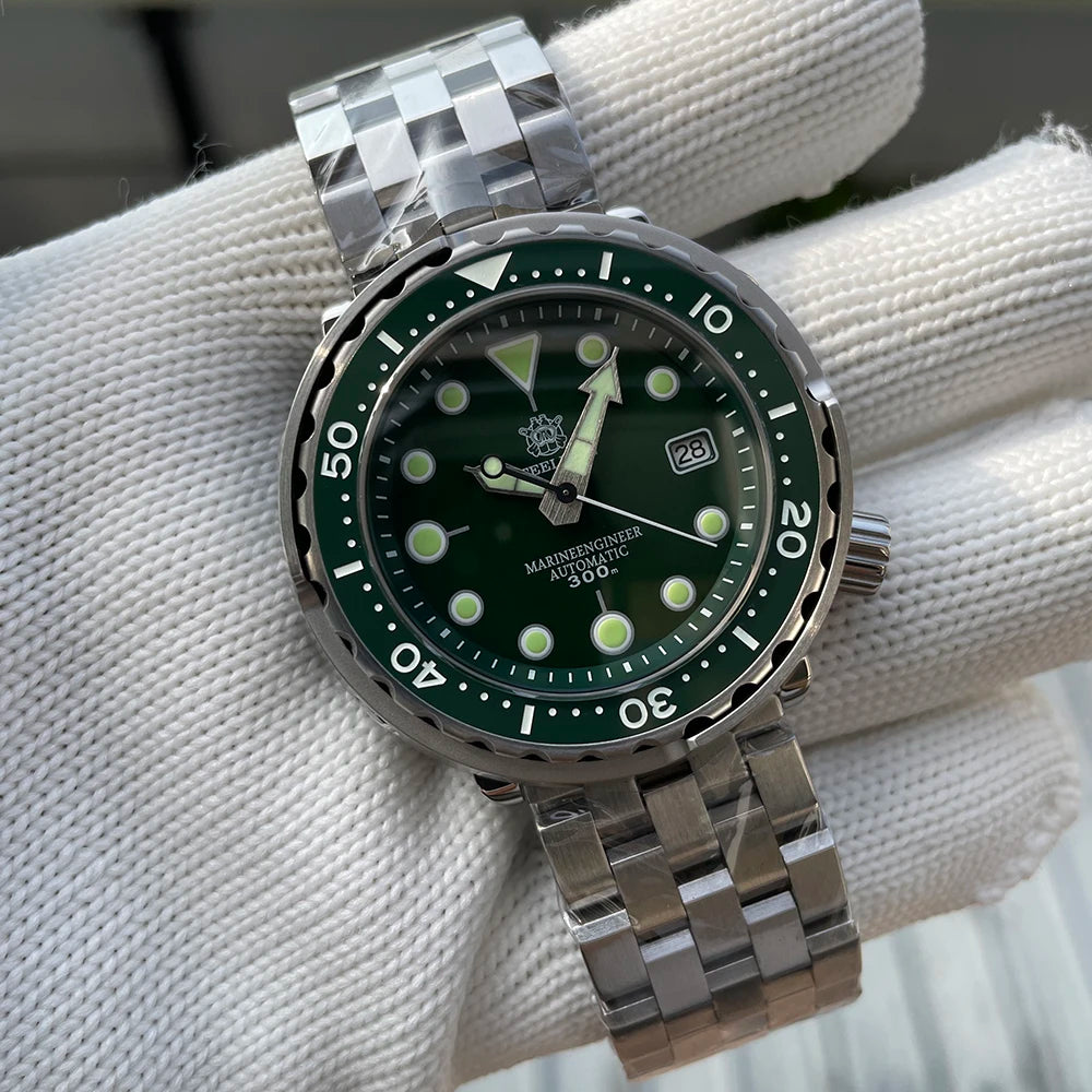 STEELDIVE SD1975 Luxury Automatic Watches Men Dive Watch 30Bar Waterproof Luminous Clock Sapphire Mirror Mechanical Wristwatch - Sun Studio
