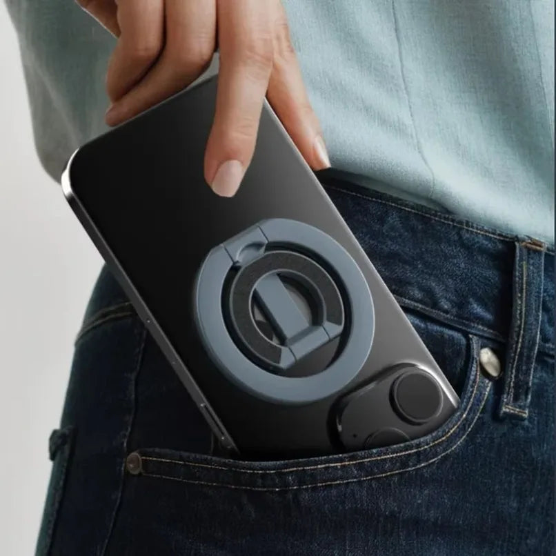 For MagSafe Double Sided Magnetic Phone Ring Holder Portable Folding Cellphones Stand Phone Accessories Support Bracket Grip Tok - Sun Studio