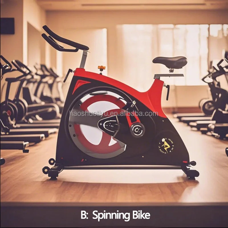Indoor Cycling Exercise Steel Material For Spinning Bike With LCD & Magnetic Brake System Fitness Equipment Gym Use - Sun Studio