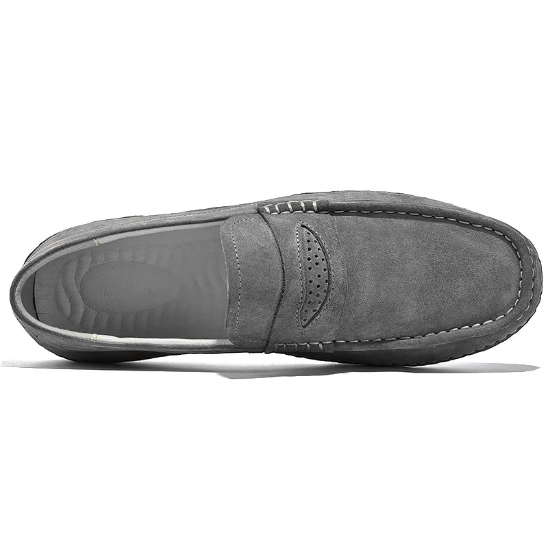 Quality Genuine Leather Shoes Men Loafers Slip On Soft Leather Casual Men Shoes Comfort Driving Shoes Men Flats Walking Footwear - Sun Studio