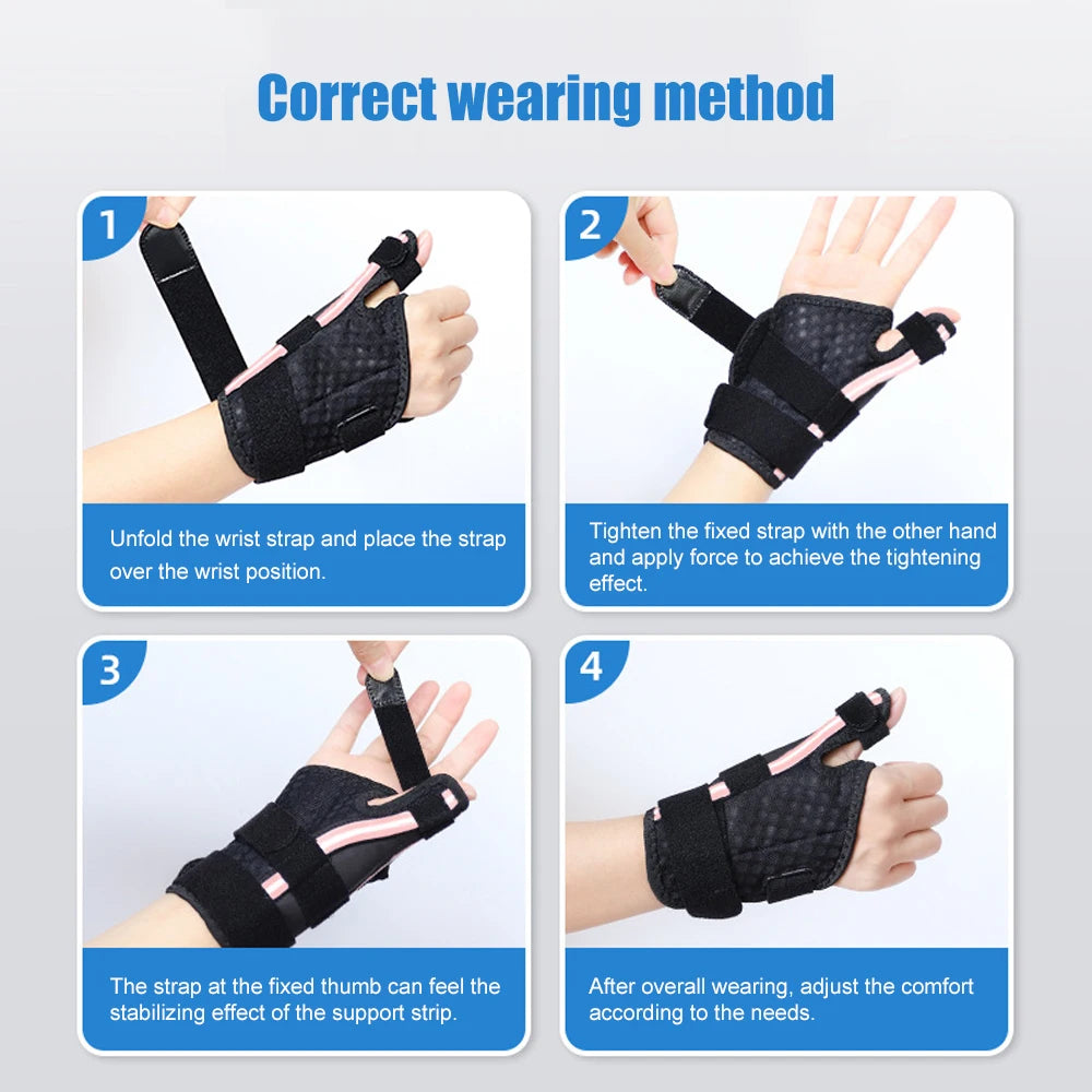 1PCS Thumb & Wrist Support Brace for Carpal Tunnel, Tendonitis & Trigger Finger | Thumb Spica Splint for Arthritis & Pain Relief - Sun Studio