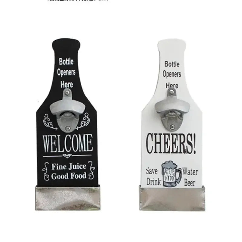 Retro Beer Bottle Opener Creative Storage Box Bar Restaurant Decoration Opener Wall Hanging - Sun Studio
