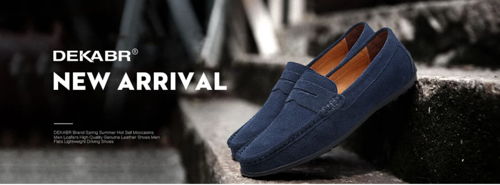 DEKABR Loafers Shoes Men Fashion Shoes New Spring Comfy Men's Flats Moccasins Classic Original Leather Men Casual Shoes - Sun Studio
