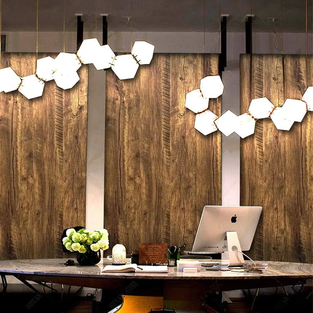 Wood Grain DIY Sticker PVC Self Adhesive Waterproof Wallpapers Renovation Furnitures Wall Stickers Home Decor Sticky Paper Decal - Sun Studio