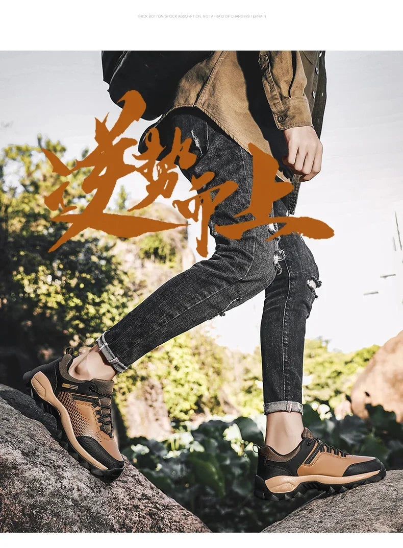 Men Boots Outdoor Sneakers Men Shoes 2025 New Fashion Male Casual Footwear Comfortable Tenis Masculino Botas Men Sneakers Shoes - Sun Studio