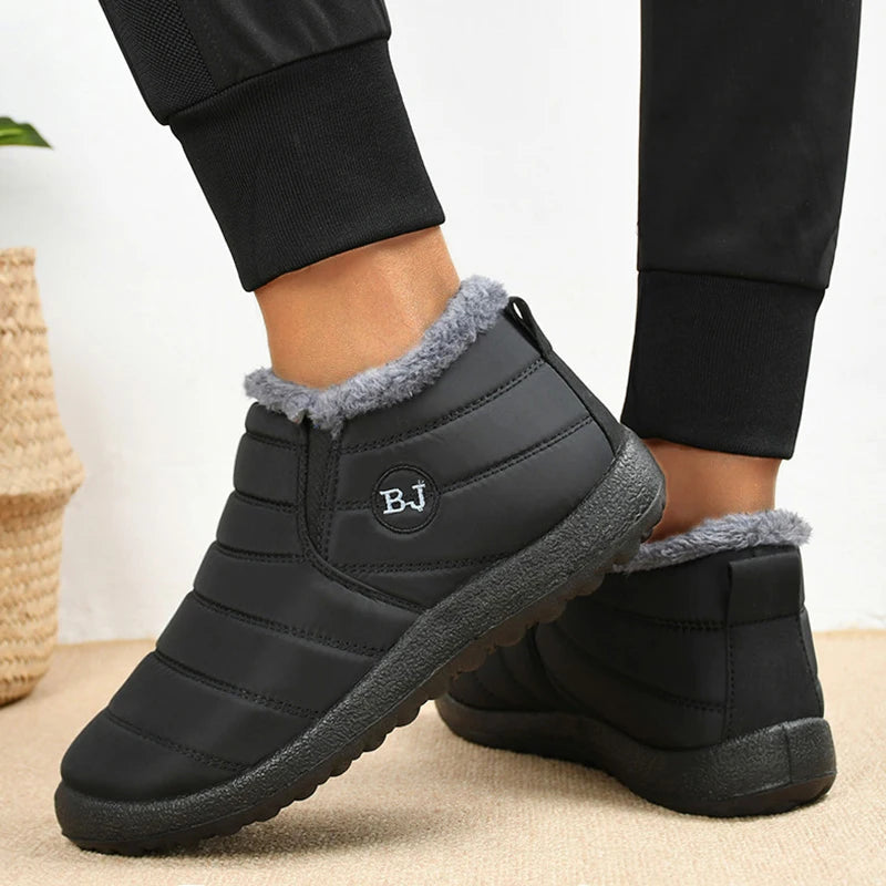 Warm Men's Boots Snow Plus Size Winter Boots For Men Fur Shoes For Men Unisex Ankle Boots Waterproof Work Shoes Footwear - Sun Studio