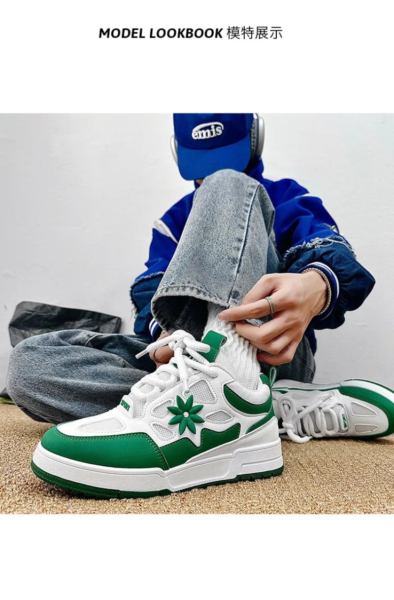 Men's Sneakers Luxury Leather Casual Shoes 2025 Fashion Skateboard Shoes for Men Daily Training Shoes Tenis Masculino - Sun Studio
