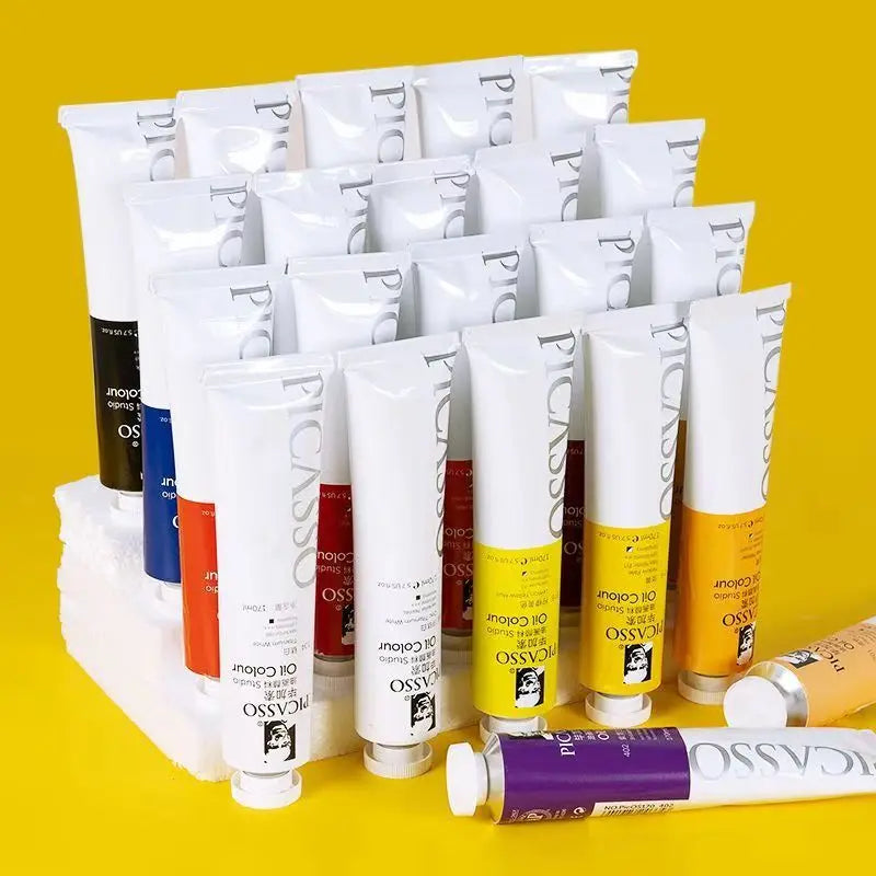 50/170ML Oil Painting Pigment for Beginners and Students Majoring In Fine Art Painting Creation Light-resistant Delicate Pigment - Sun Studio