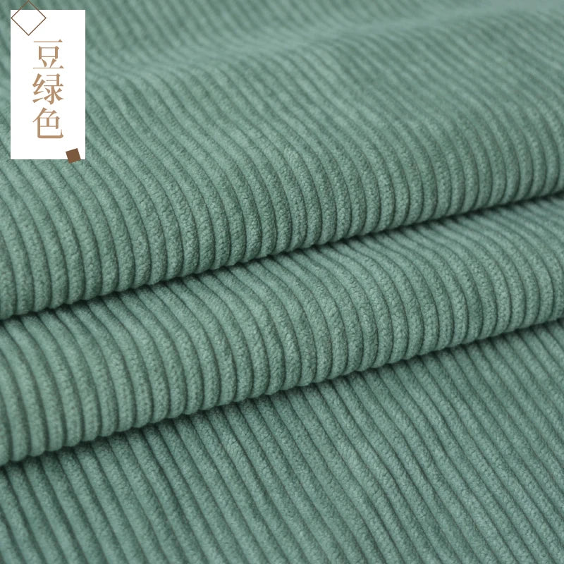 Retro Style Bag Corduroy Fabric Plain Per Meter for Pants Skirts Coats Sewing Soft Children Cloth Breathable Black Pink Wearable - Sun Studio