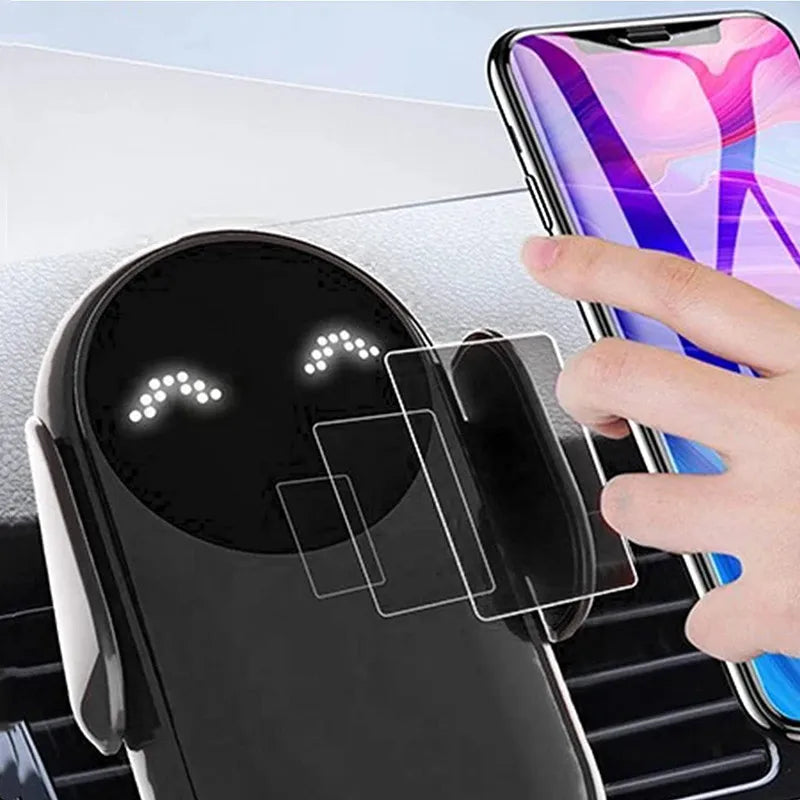 Wireless Charger Car Mount for Air Vent Mount Car Phone Holder Rotating Intelligent Infrared Fast Wireless Charging Charger - Sun Studio