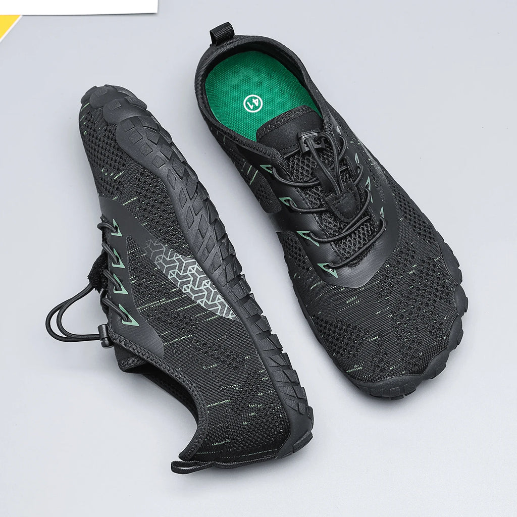 Wide Toe Zero Barefoot Shoes Mens Minimalist Water Shoes Breathable for Walking Rock Climbing Wrestling Trail Running Sneakers - Sun Studio