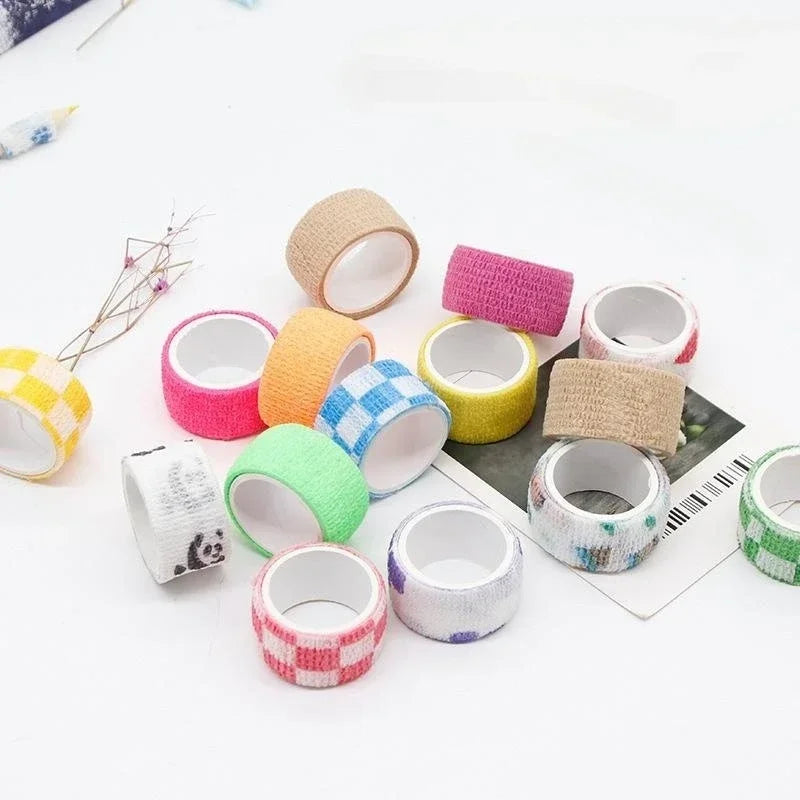 Elastic Breathable Tape Bandage Pet Flexible Cartoon Printed Finger Care Guard Sports Support Adherent Wrap Band Tape Bandages - Sun Studio