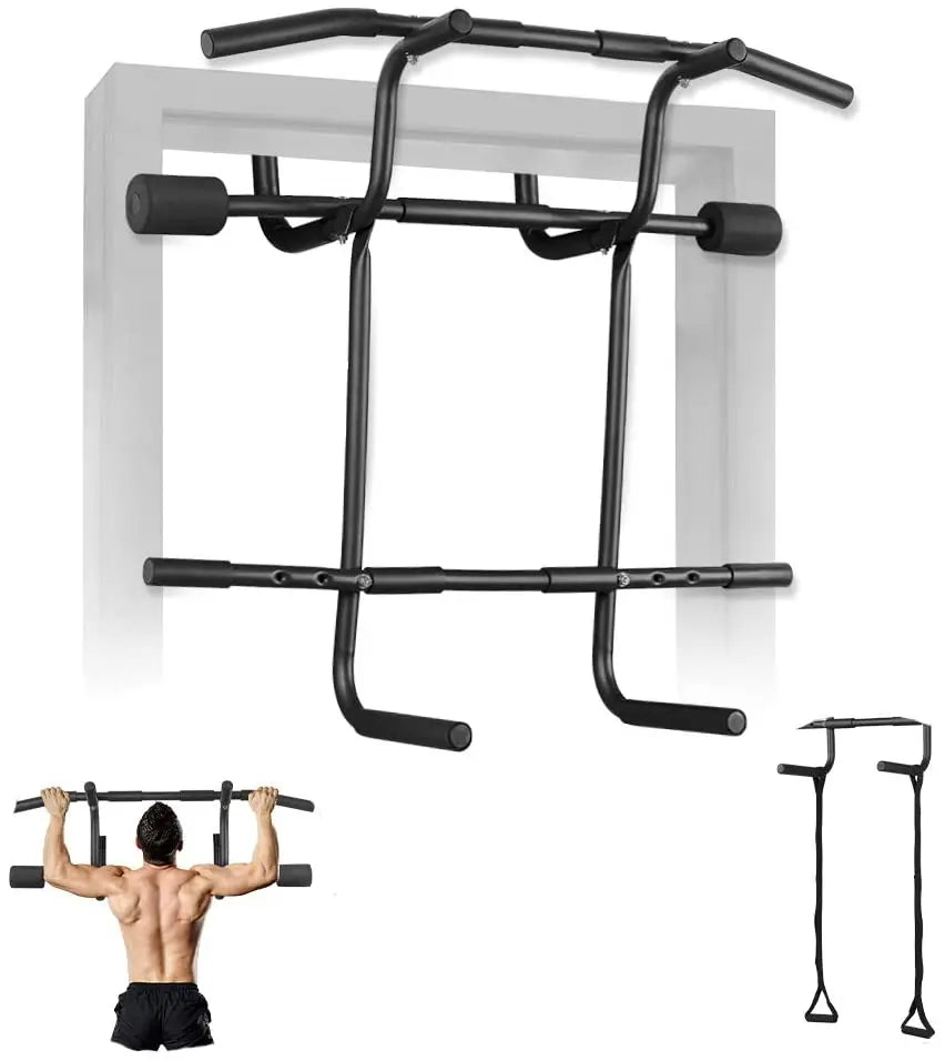 Multi-Gym Doorway Pull Up Bar Dips Bar Fitness For Home Strength Training Bar And Suspension Straps Gym System Exercise Chin-Up - Sun Studio