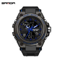 SANDA Top Luxus Uhren Männer Militär Armee Herren Uhr Wasserdichte Sport Armbanduhr Dual Display Uhr Männlich Relogio Masculino