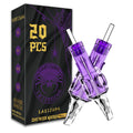 Tattoo Cartridge Needles POSEIDON 20PCS Disposable Safty RL RS RM M1 Tattoo Needle Hot Sale Purple Tattoo Cartridge Needles - Sun Studio