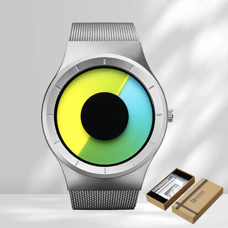 NEUE Kreative Quarz Uhren Männer Top Mode Marke Freizeit Edelstahl Mesh Band Unisex Uhr Uhr Männlich weiblich Gentleman Geschenk