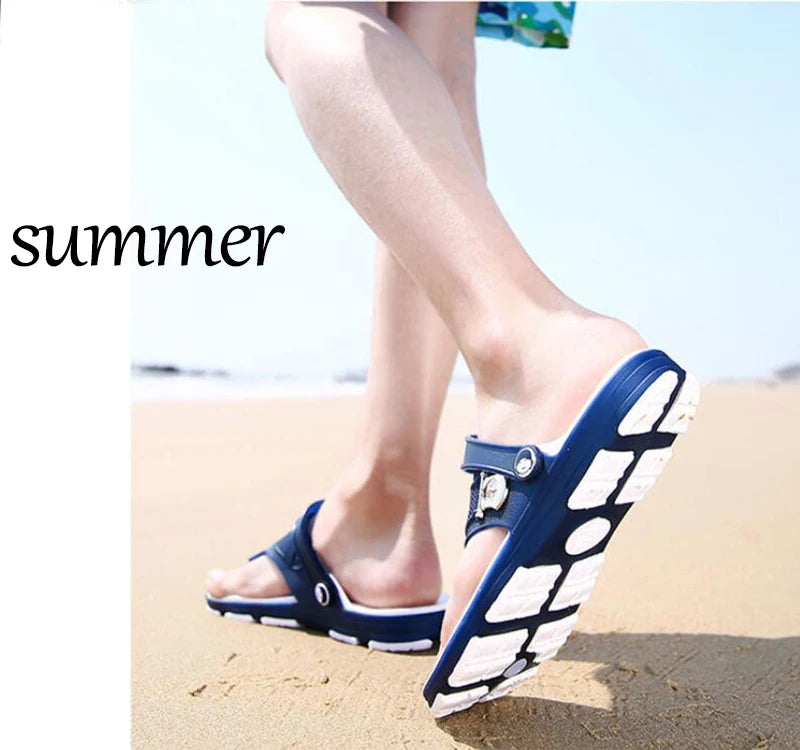 Summer Sandals Men Slippers Outdoor Beach Casual Shoes Zapatos De Hombre Indoor Durable Anti Slip Peep Toe New - Sun Studio