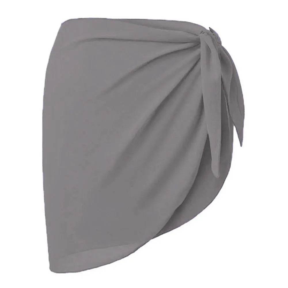 Soft Short Sarongs Chiffon Swimsuit Coverups Scarf Cover Short Skirt Wrap Sheer Summer Beach Bikini Women - Sun Studio