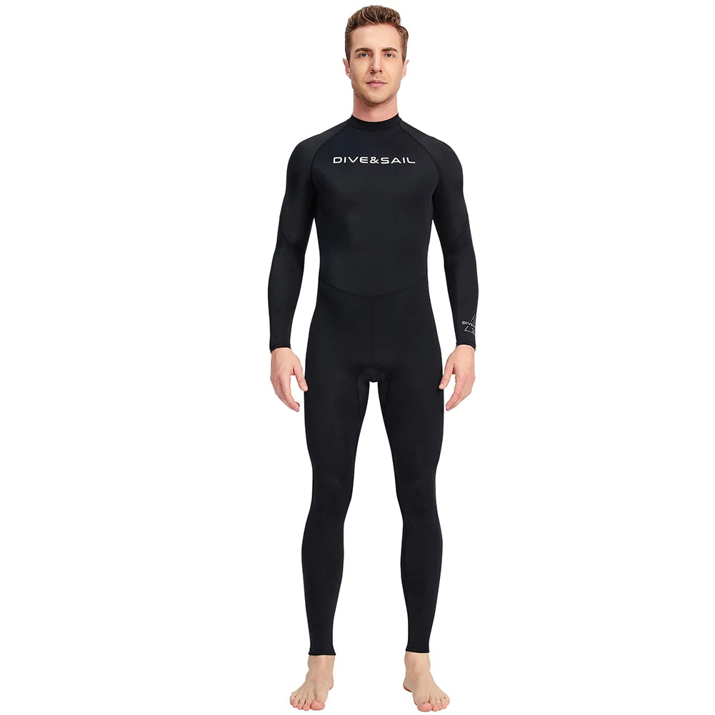 Men Diving Protection Clothes Long Sleeve Sunscreen Snorkeling Surfing Swimsuit Warm Elastic Anti-scratch Water Sports Equipment - Sun Studio
