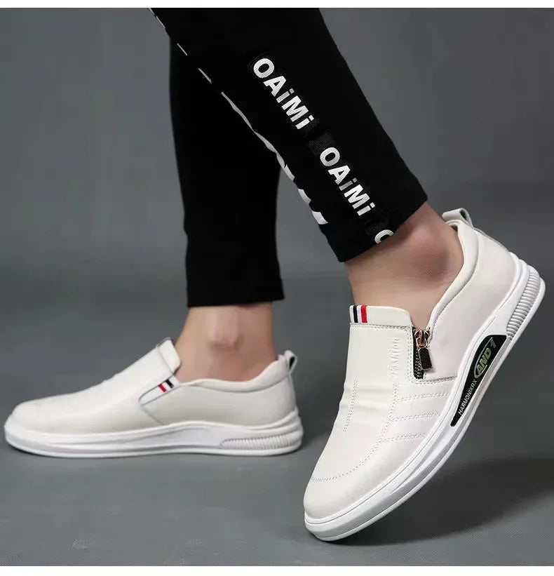 Casual Leather Shoes Men Loafers Trend Brand Business Shoes Autumn Slip on Flat Man Sneakes Comfortable Moccasins Zapatos Hombre - Sun Studio
