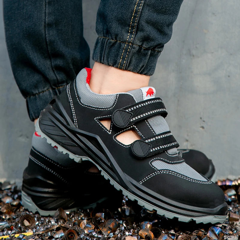 Summer Safety Shoes Men Construction Site Work Shoes Wear Resistant Anti Slip Breathable Sandals For Men Indestructible Shoes - Sun Studio