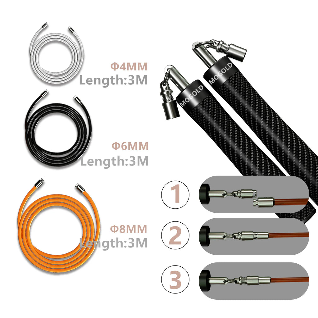 Gym crossfit Jump rope professional equipmentcomba crossfit Weighted sport  boxing rope exercise segmented rope bodybuilding man - Sun Studio