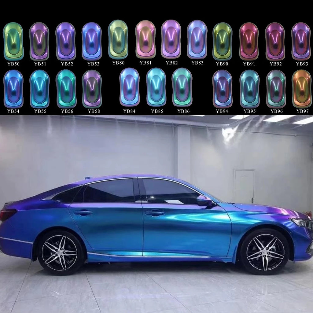 Chameleon Pigments Acrylic Powder Coating Dye Magic Discolored Pearlescent for Crafts Car Automotive Painting Decoration Arts - Sun Studio