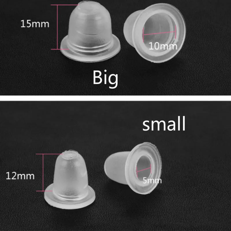 100/300/500Pcs Soft Silicone Microblading Tattoo Ink Cup Cap Pigment Holder Container S/L for Permanent Makeup Tattoo Accessorie - Sun Studio
