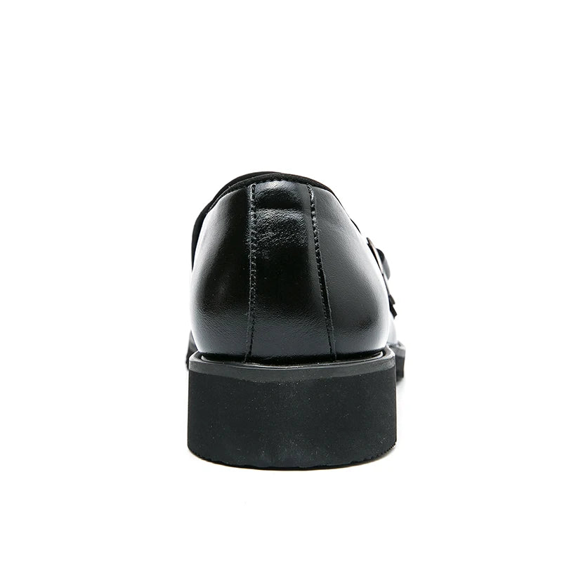 2023 Herren Spaltleder Schuhe Gummisohle Herren Business Büro Männliche Dress Leder Schuhe Echtes Leder Hochzeitsfeier Schuhe Plus 46