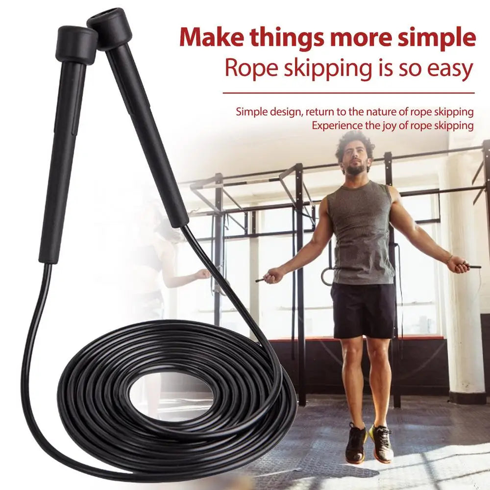 1PC 2.8M Speed Jump Rope Professional Children Adult Gym PVC Jumping Rope Adjustable Fitness Equipment Muscle Boxing Training - Sun Studio