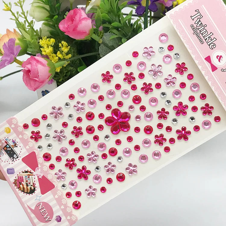 Glitter Face Stickers for Children Rhinestones for Eyes Face Diamonds Bright Stickers Festival Makeup Jewels Stickers ZS006 - Sun Studio