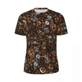 Gym T Shirt For Men Steampunk Design T-Shirts Fashion Wonderful Clockwork Vintage Summer Tees O Neck Streetwear Design Tops