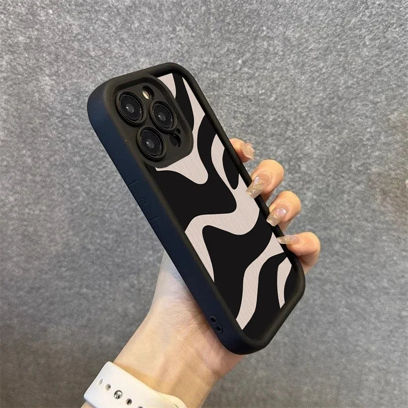 Case for Xiaomi 14 Cases Poco F5 Case Zebra Stripe Lattice Cases for Xiaomi 11 Lite 5G NE 13T 13 12T 12 Poco M6 X6 X5 Pro Cover - Sun Studio