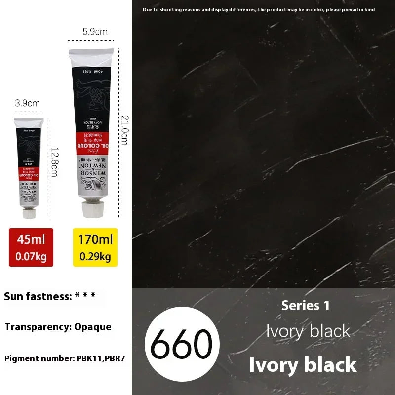 45ml Ölmalerei Transparente Tube Schnell trocknend Weiß Gold Silber Professionelle Farbmalbedarf für Künstler Studenten Anfänger