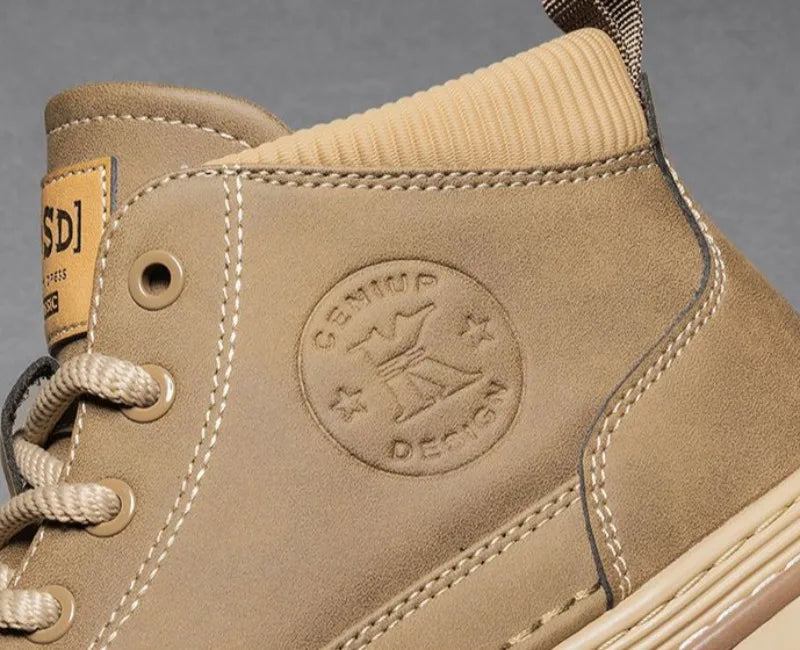 Winter New Man Shoes Classic Men Retro Ankle Boots Fashion Waterproof No-slip High-top Casual Shoe Work&Safty Boots Botas Hombre - Sun Studio