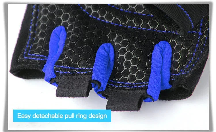 Gym Gloves for Men Women Fitness Weight Lifting Wristband Gloves Body Building Training Sports Exercise Cycling Glove Shockproof - Sun Studio