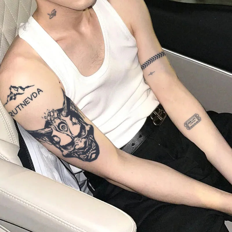 1Set of 20Pcs Waterproof Temporary Tattoo Stickers, Long-lasting Waterproof for One to Two Weeks, Suitable For Arm, Chest, Leg - Sun Studio