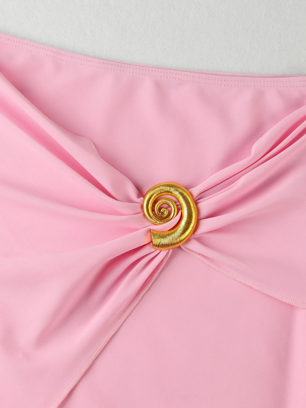 3 Pieces Bikini Set with Coverup Skirt Push up Swimsuit 2025 Sexy Women Bathing Suits High Waist Beachwear Pink Beach Dress K139 - Sun Studio