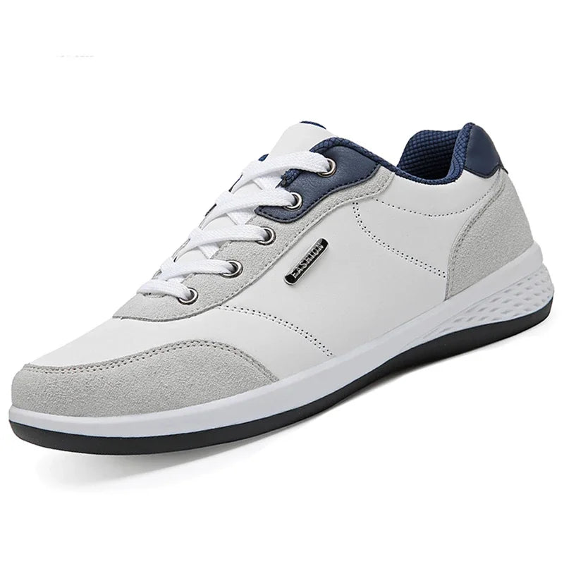 Leather Men Shoes Sneakers Trend Casual Shoe Comfortable Breathable Leisure Male Sneakers Non-slip Footwear Men Sports Shoes - Sun Studio