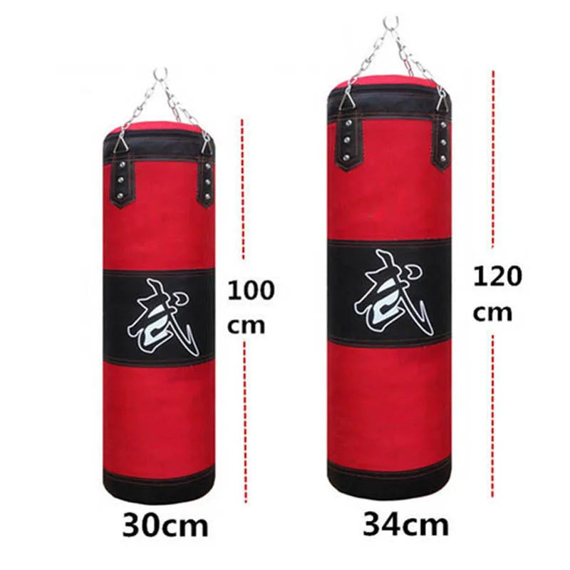 Punch Sandbag Heavy Boxing Punching Bag with Ceiling Hook Steel Chain Fitness Training MMA Kickboxing Muay Thai Karate Taekwondo - Sun Studio