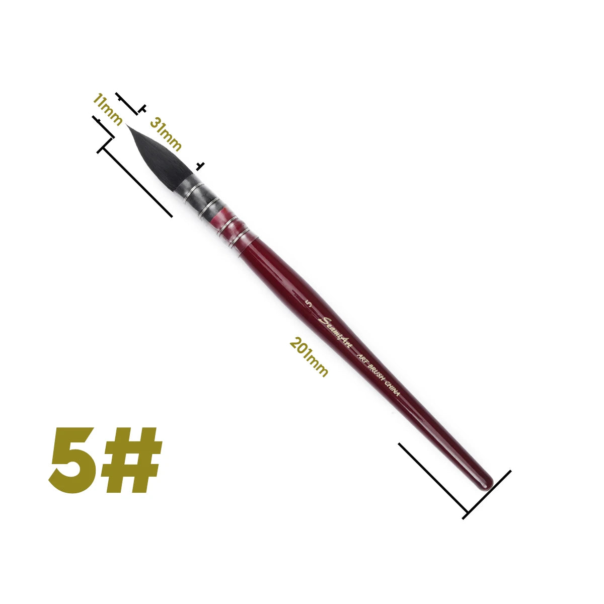 1Pcs Artist Hand-Painting Drawing Brushes Professional Watercolor Brush Pen for Water Color Painting Drawing School Art Supplies - Sun Studio