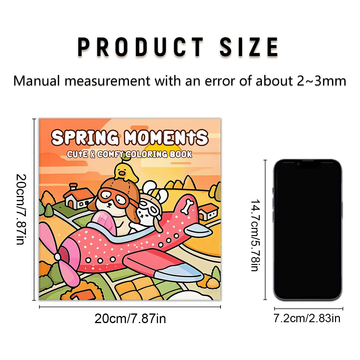 SPRING MOMENTS Coloring Book for Adults Featuring Cartoon Bold-easy Patterns for Relaxation Kids DIY Painting Drawing Books - Sun Studio