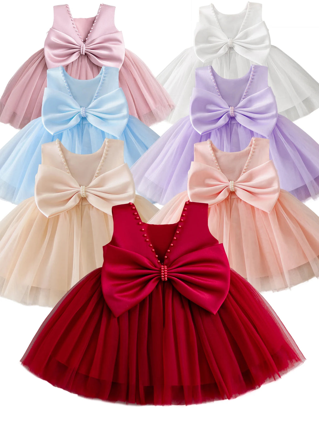 Pageant Wholesale Cute Beautiful Fashion Ball Gown Fancy Casual Floral Dresses Flower Baby Girl Dress Luxury - Sun Studio