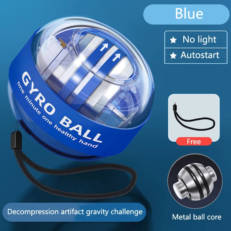 Self-start Wrist Force Ball Powerball Forearm Trainer Muscle Fitness Equipment Gyroscope Power Ball Gyro Wrist Booster Trainer - Sun Studio
