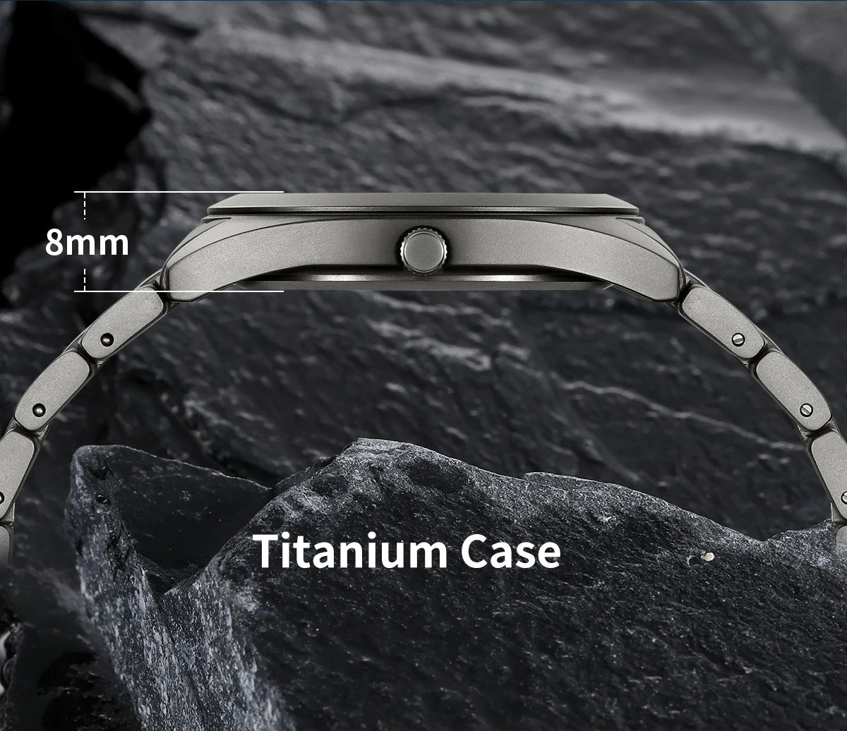 BERNY Titanium Watch for Men Supper Light Weight Wristwatch Super Luminous Sapphire 10ATM Waterproof Sport Field Quartz Watches - Sun Studio