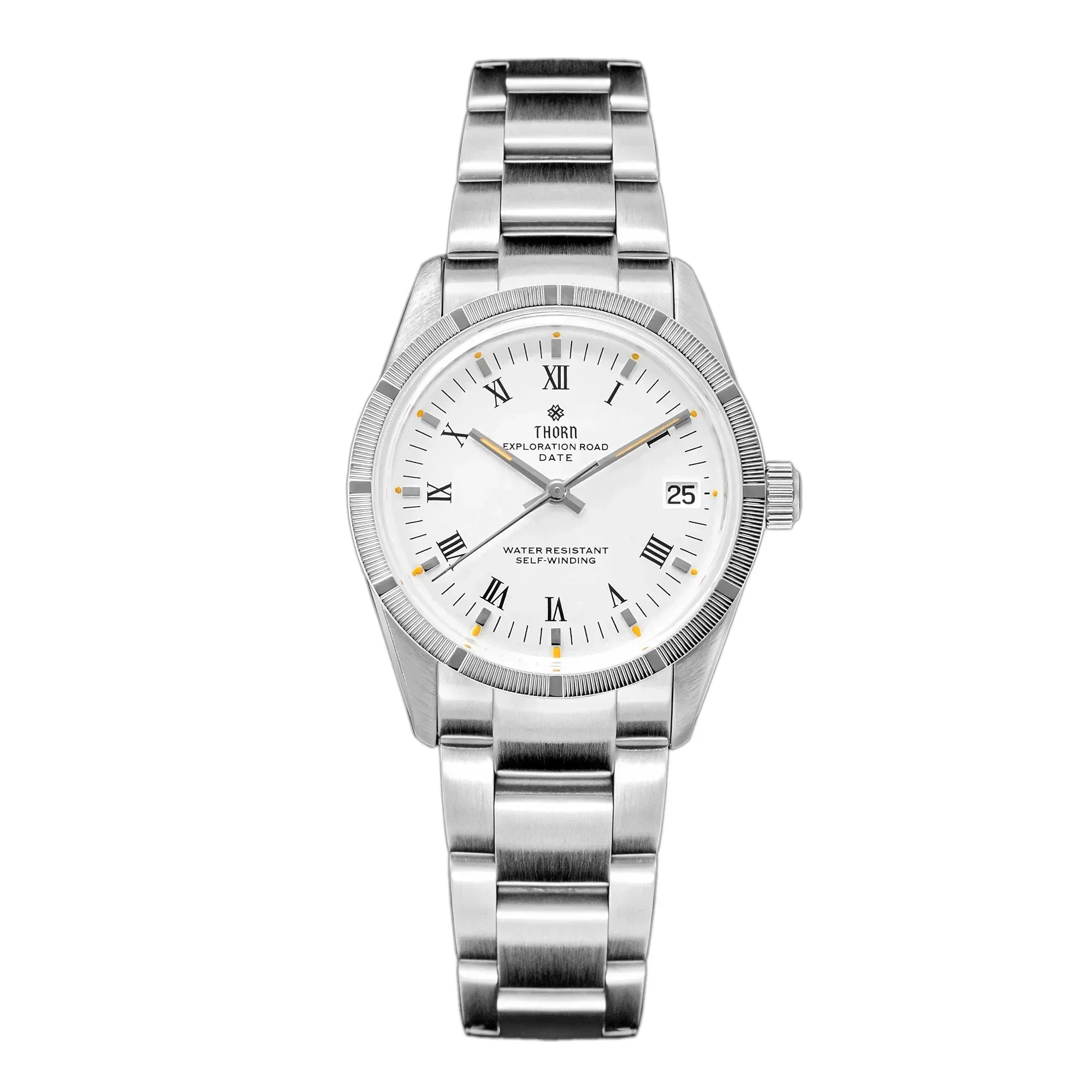 THORN T004 34mm Retro Men's Watch Automatic Movement Watch Hemisphere Sapphire Luminous 10Bar Waterproof Watches - Sun Studio